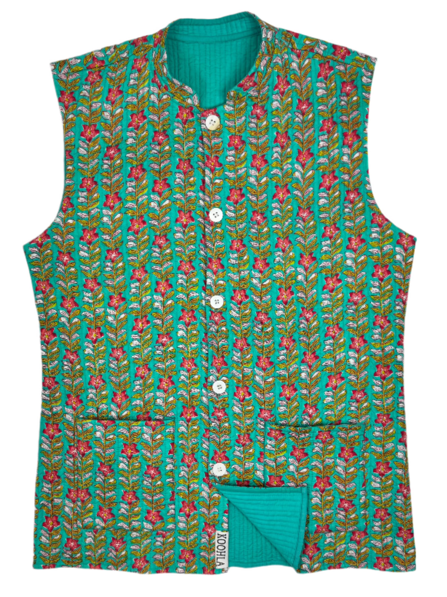 Fantale Quilted Nehru Jacket