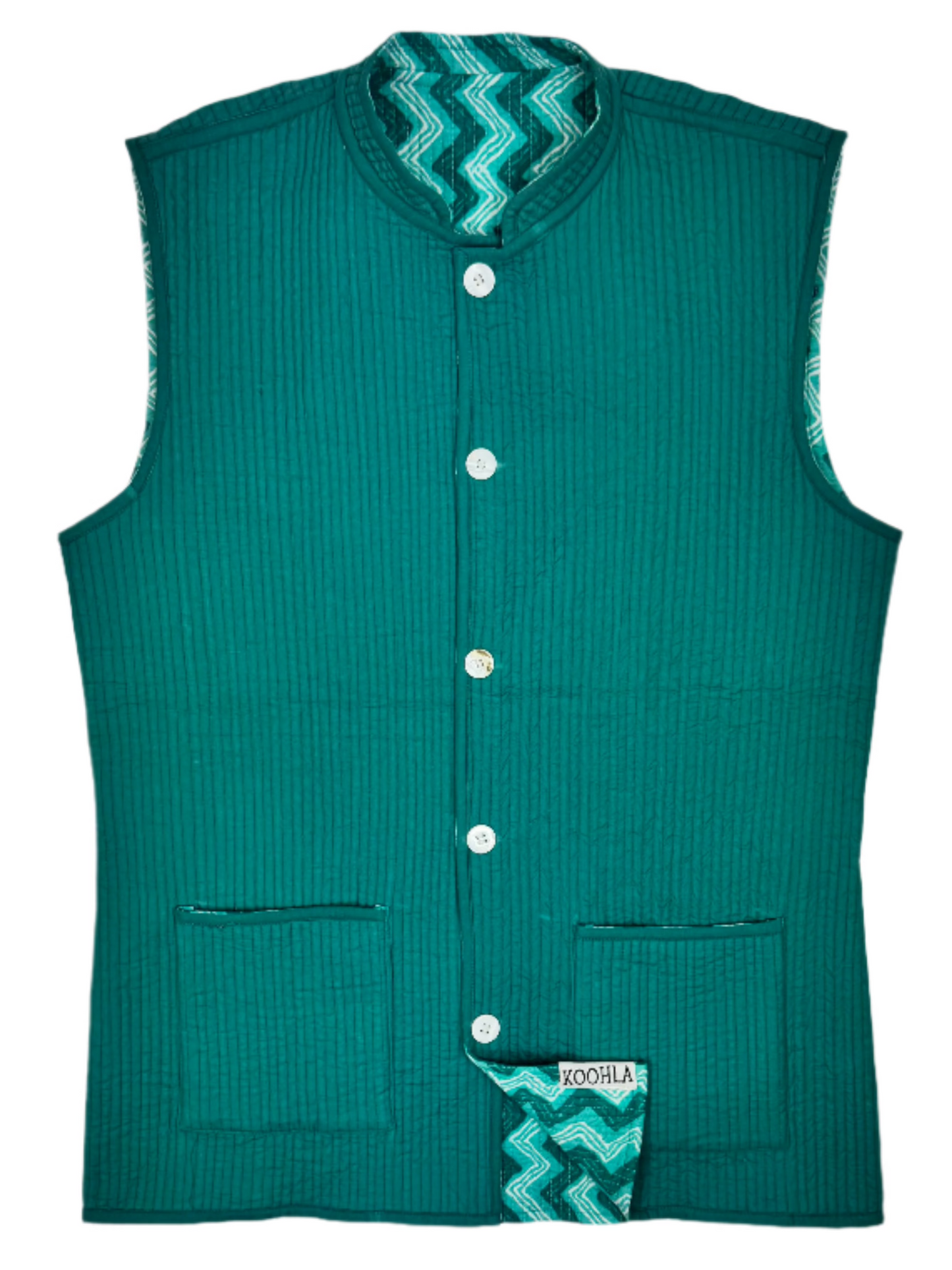 Cachaça Quilted Nehru Jacket