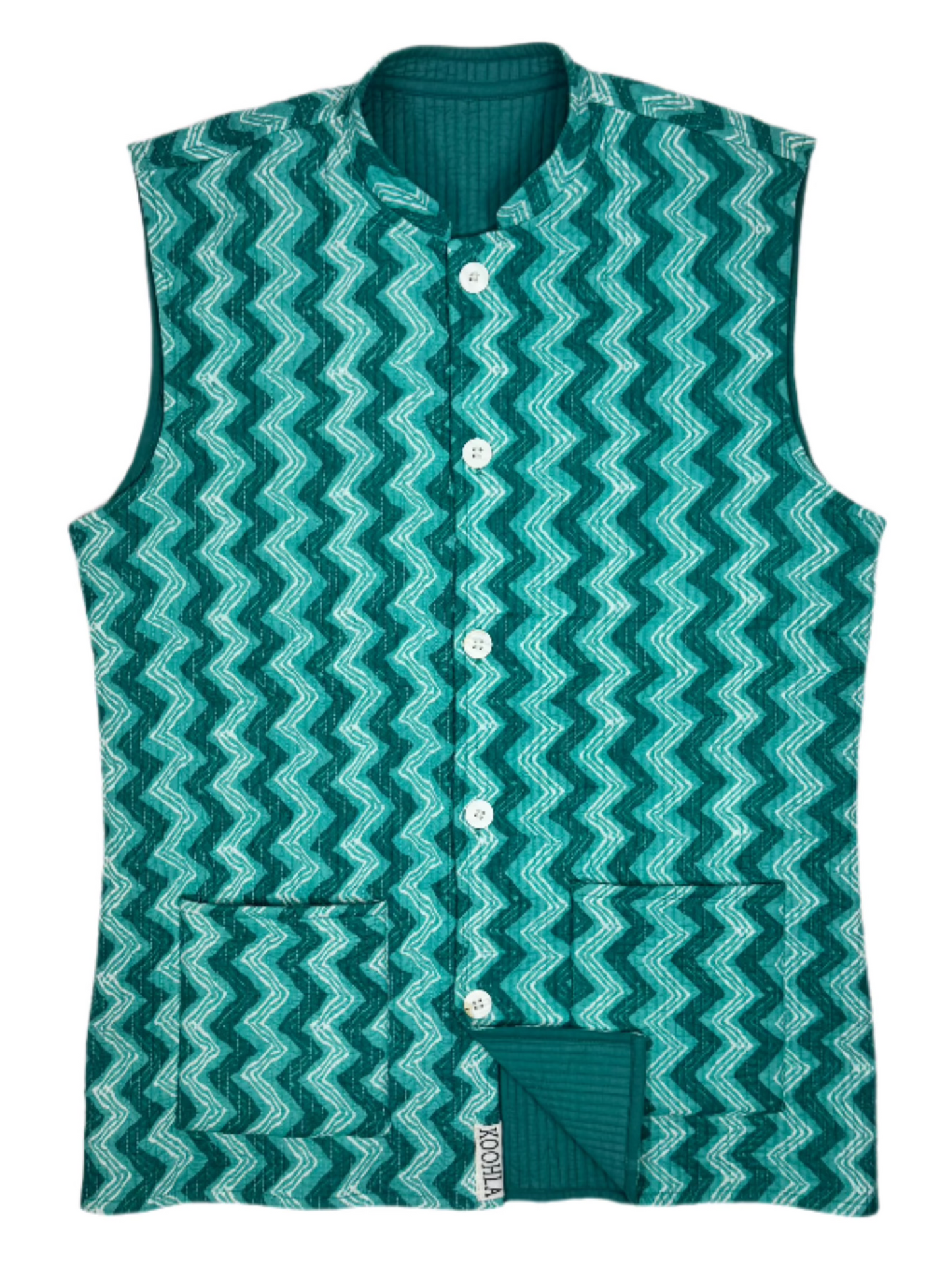 Cachaça Quilted Nehru Jacket