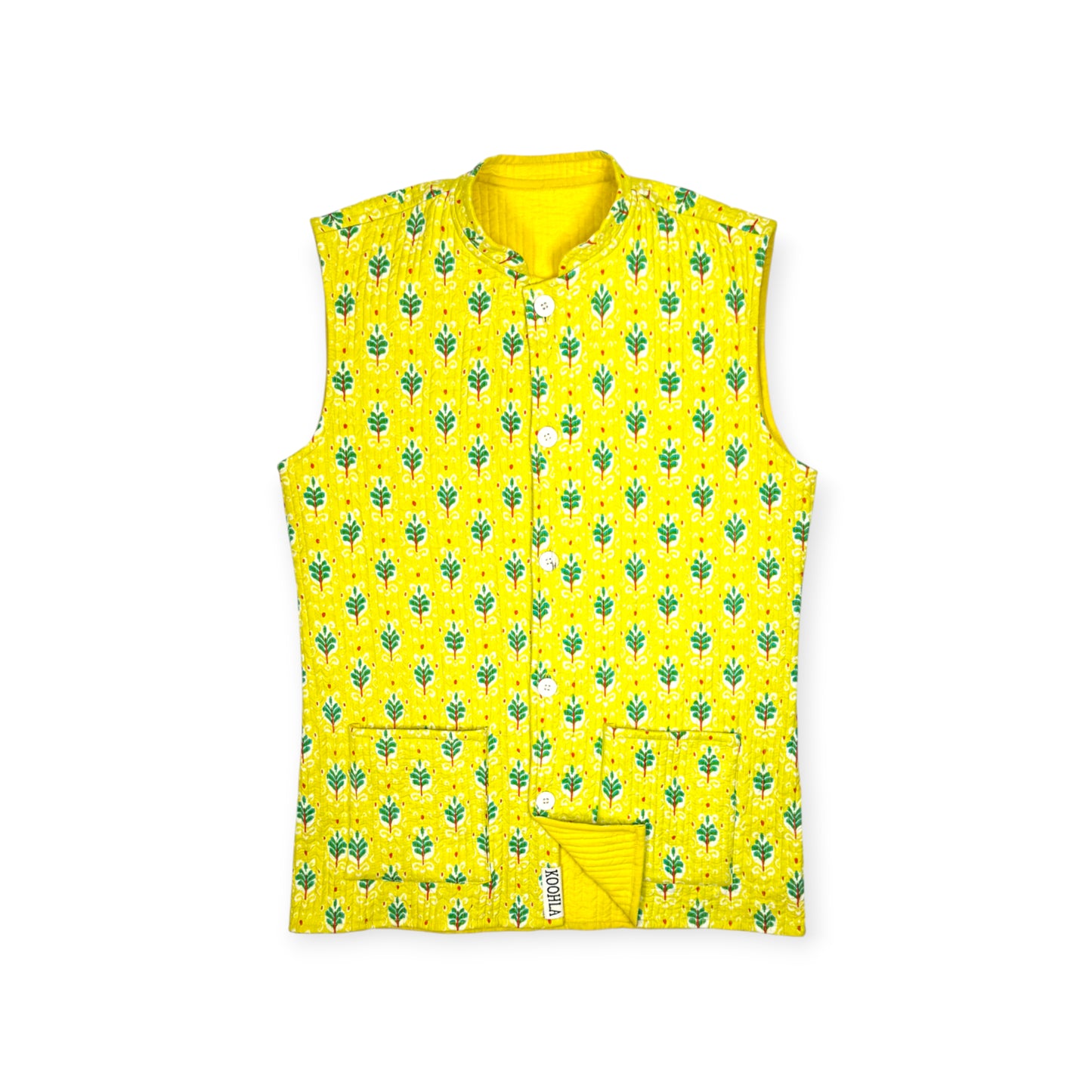 Kolada Quilted Nehru Jacket