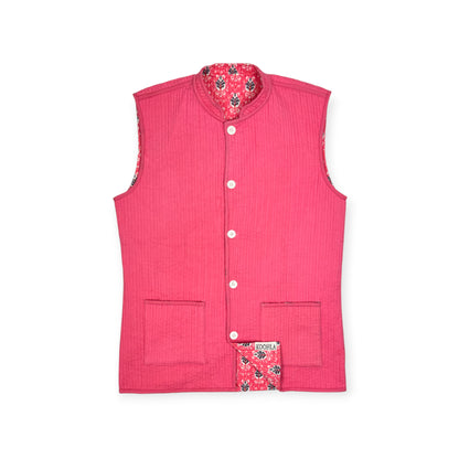 Floss Quilted Nehru Jacket