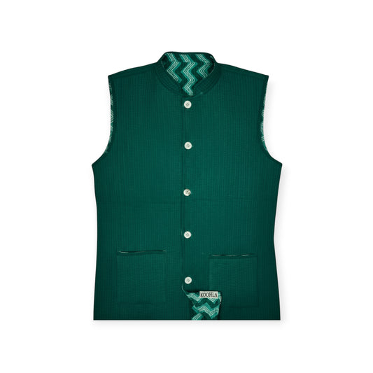 Cachaça Quilted Nehru Jacket